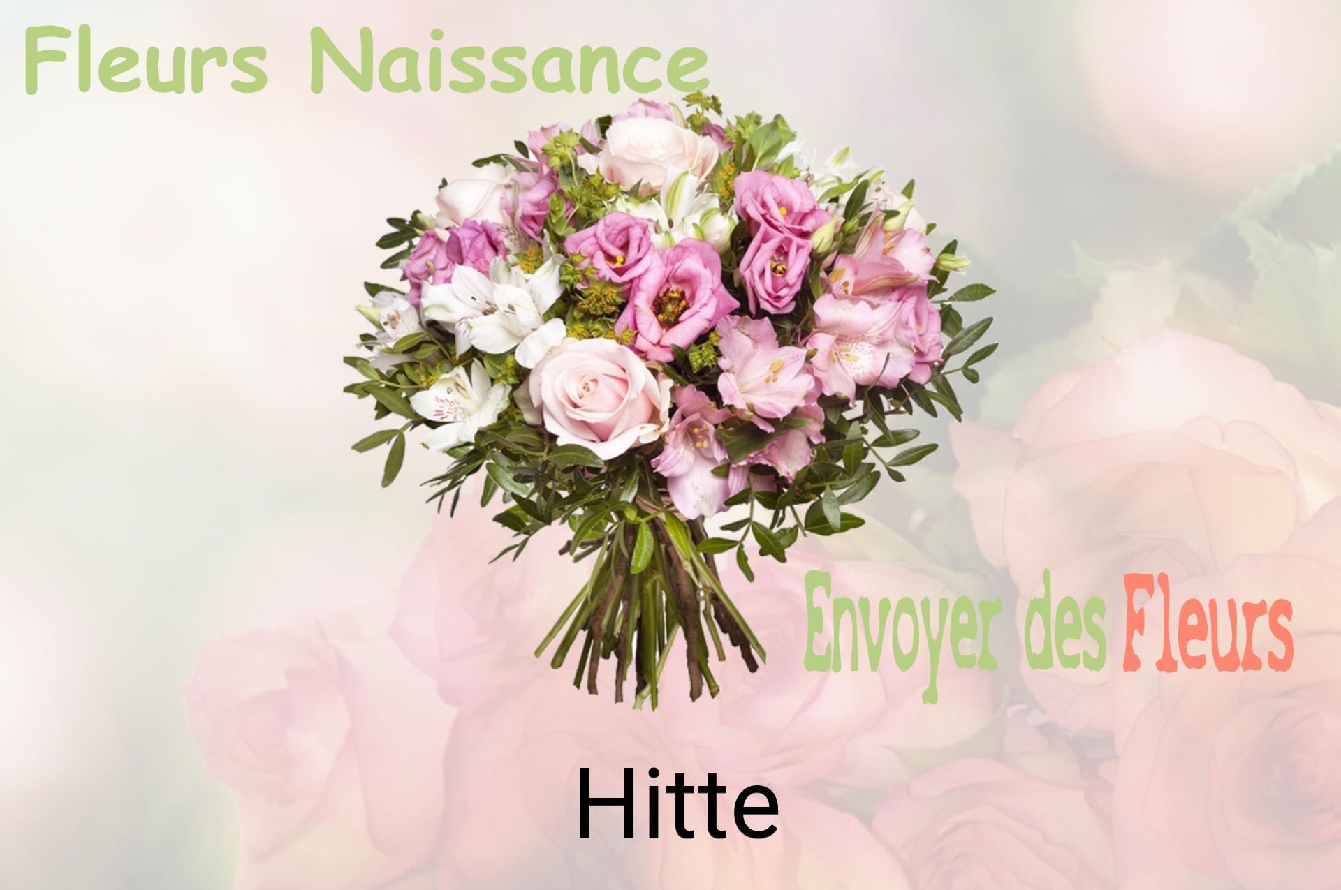 Bouquet de fleurs de naissance livré à Hitte